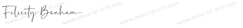 Felicity Bonham字体转换